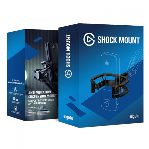 Elgato Shock Mount - Maximum isolation from vibration noise, steel chassis with reinforced elastic suspension, custom built for Elgato Wave:1/3